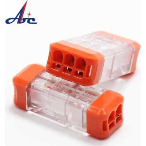 Mini Quick Wire Connector 2/3pin Docking Universal Compact Electrical led light Connectors Push-in Butt Conductor Terminal Block
