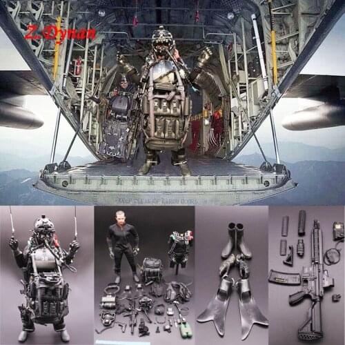 Military Collect display Model set birthday gift toy 1/6 US NAVY Seal Halo UDT Paratrooper Jumper Male Soldiers Action Figures
