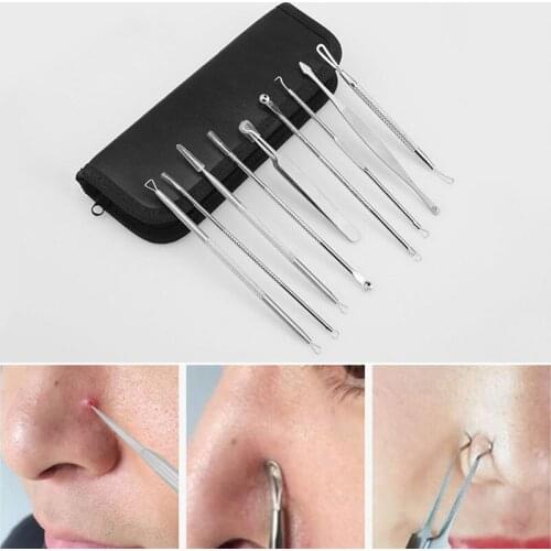 Blackhead Remover Tool Kit Stainless Steel Acne Extractor Removal Face Skin Care MH88