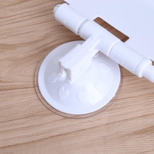 Wall Mounted Plastic Suction Cup Bathroom Toilet Paper Roll Holder With Cover