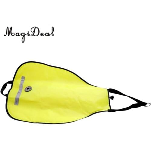 MagiDeal High Visibility Compact Salvage Deluxe Nylon Lift Bag with Dump Valve Gear Underwater Scuba Diving Snorkeling 50lbs