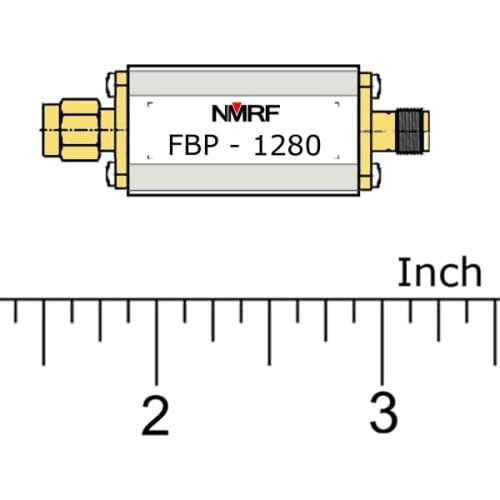 NEW 1PC 1280 (1220 ~ 1340) MHz band-pass filter, ultra-small size, SMA interface