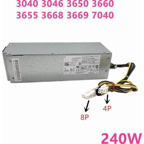 New PSU For Dell 7040 3650 3040 3046 8Pin 240W Power Supply H240EM-00 L240AM-00 B240NM-00 AC240AM-00 L240EM-00 B240AM-02