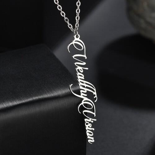 Custom Name Necklace Pendant Number Custom Anniversary Piercing Personalized Letter Name Necklace Jewelry Valentines Day Gift