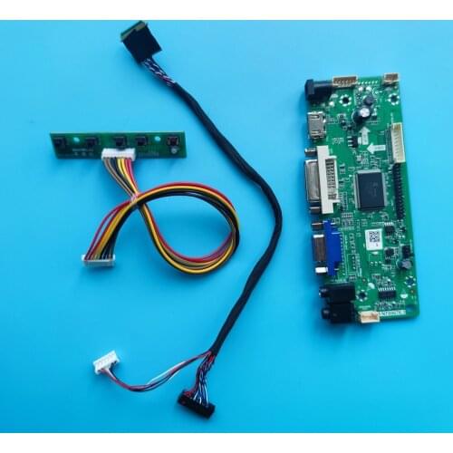 VGA LCD Controller board DVI LED kit driver card DIY for B140XW03 V0 /B140XW03 V1 1366X768 14" panel HDMI monitor
