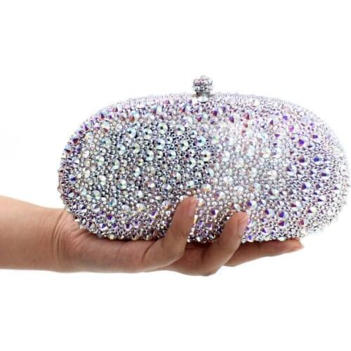 Bee In Fly Luxury New Ab Diamond Party Evening Bag Bridal Dress Bag Crystal Bag