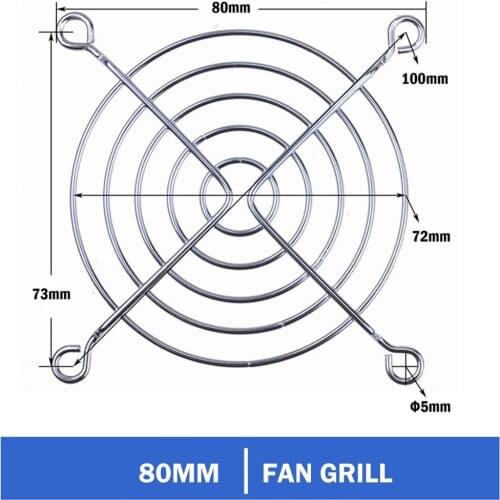 10PCS Gdstime 8cm 80mm Steel Protector Finger 80x80mm Guard Grill Net For Computer Fan