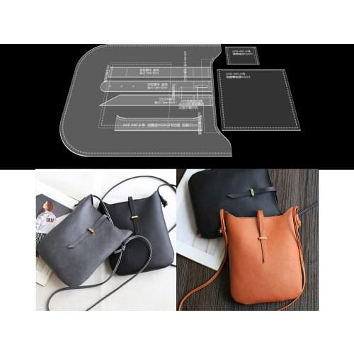 Handmade Leather Goods Pattern Making Template Acrylic Messenger Bag Shoulder Bag Drawing Model Mold Diy Tool