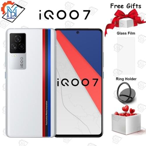New Original Vivo IQOO 7 5G Mobible Phone 6.62" 120Hz 8G+128G Snapdragon888 Octa Core Android 11 Fast Charging 120W Smartphone
