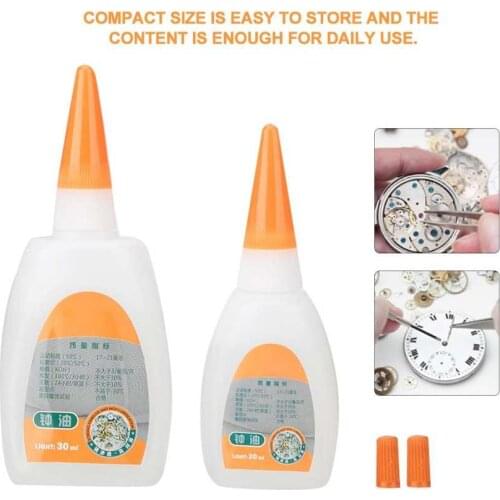 Watchmaker tools watch tools 20ml + 30ml Watch Oil Maintenance Cleaning Repair Clock Wristwatch Tool Lubricant watch parts