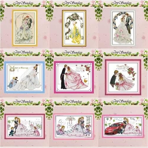 Wedding Painting counted Cross Stitch 11CT 14CT Cross Stitch Set Wholesale DIY Chinese Cross-stitch Kit Embroidery Needlework