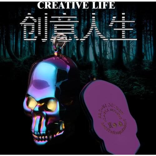 Zhonglong 11th personality creative metal shape ghost head USB charging cigarette lighter lighter