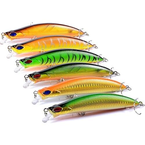 1PCS 4#Hook Minnow Wobblers Fishing Lure Super Long Throwing Floating Hard Bait 124mm 14.4g Flatfish Perch Pesca Saltwater Fish