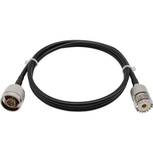 0.5m 1m 2m 3m 5m 8m 10m 15m RF Coaxial Cable N Male to UHF SO239 Female LMR200 Antenna Extension Cable PL259 Pigtail Connector