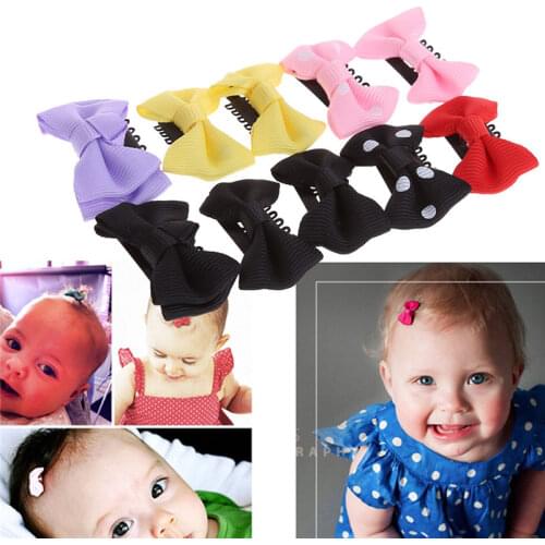 10pcs Baby Girls Bowknot Hair Clips Cute Lovely Colorful Ribbon Hairclip Barrettes Hairpins Kids Girls Hair Accessories