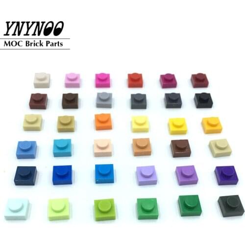 550Pcs 80 Colors DIY Bricks Parts 3024 1x1 Plate Educational Tech Construction Building Blocks Parts for Child Toys for Children