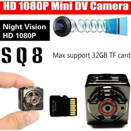 8GB Card+Mini Camera DVR Loop Video Recorder Infrared Night Vision DV Full HD 1080P Webcam Motion Detect