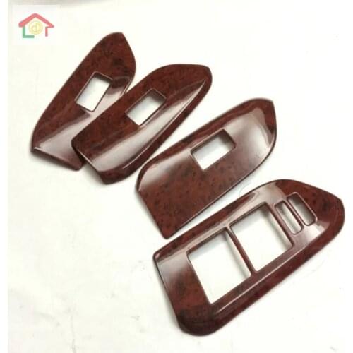 Accessories For Toyota Land Cruiser Prado Fj150 2010- 2018 Chrome Panel Abs Window Rises Cover Glass Switch Sequins Car Styling