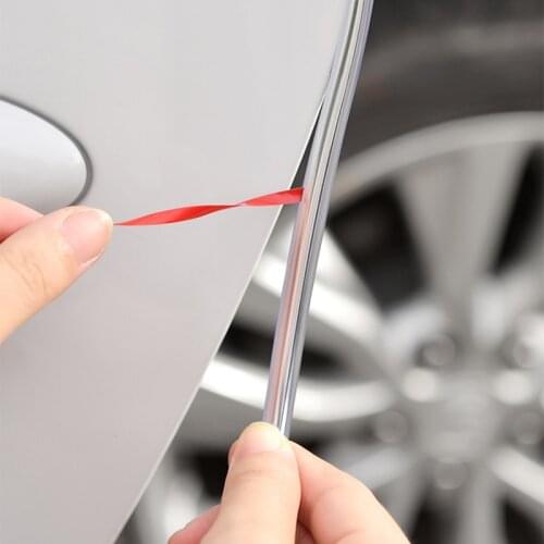 Car Styling 5m DIY Car Door Edge Guard Trim Molding Protection Strip Scratch Protector Anti-Rub Sticker Automobiles Accessories