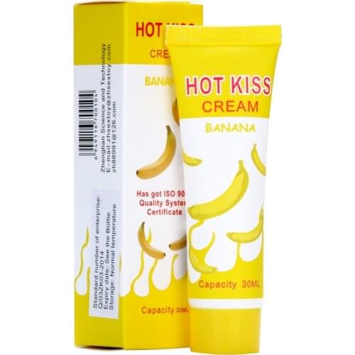 Banana Taste Water Base Oral Sex Lubricant Edible Vanessa Water Base Lubrication Sex Oil 30ml*4pcs Sex Products