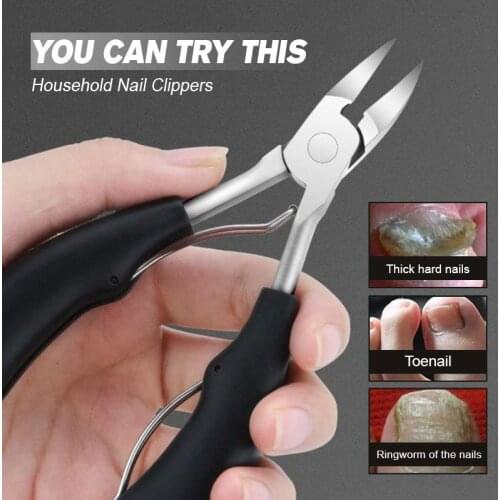 Household Nail Clippers Toe Nail Clippers Nail Correction Thick Nails Ingrown Toenails Nippers Cutters Dead Skin Dirt Remover Pe
