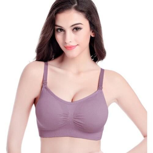 Adjustable Nursing Bra on Open Buckle Underwear without Rims Pregnant WOMENS Push up Anti Sagging Nursing Bra with Galactorrhea