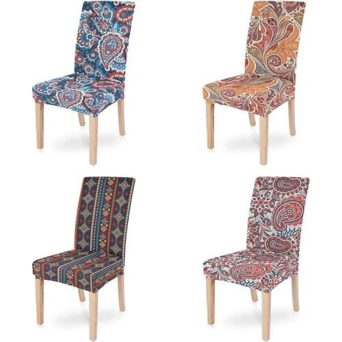 Bohemia Design Stretch Chair Covers Elastic Universal Removable Chairs Slipcovers For Dining Room Wedding Banquet Hotel