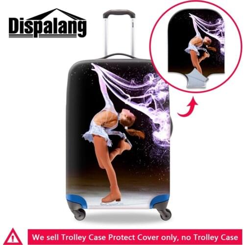 Dislapang Fashion Luggage Cover Custom Logo Trolley Suitcase Protective Cover Dust Cover for 18 to 30 Inch Case Travel on Road
