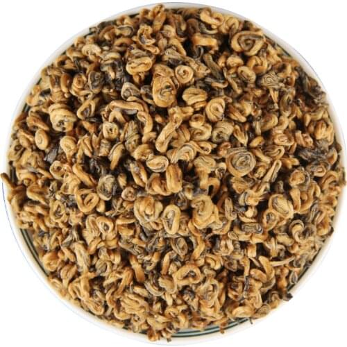Yunnan Fengqing Dian Hong Huang Jin Luo Golden Dianhong Balck Chinese Tea