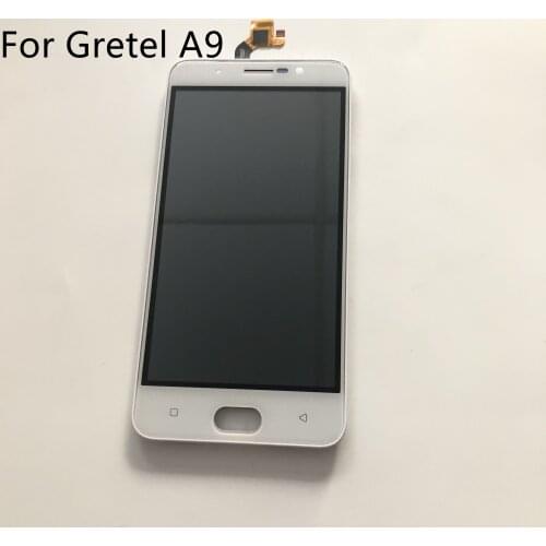 Gretel A9 Used LCD Display Screen + Touch Screen + Frame For Gretel A9 MT6737 Quad Core 5.0" 720 x 1280 Free Shipping