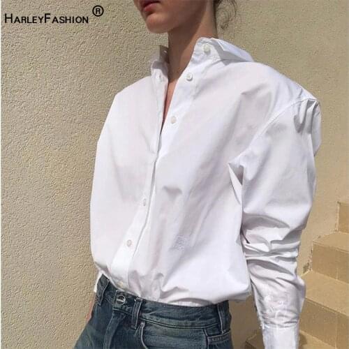 HARLEYFASHION Women's Oversized Shirts