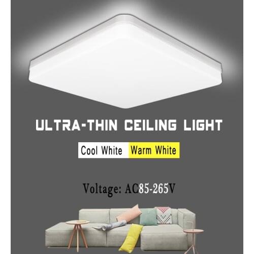 Round LED Ceiling Light for Bedroom Panel Light AC85-265V 6W 9W 13W 18W 24W 36W 48W Surface Mount Flush Ultra Thin Ceiling Lamp