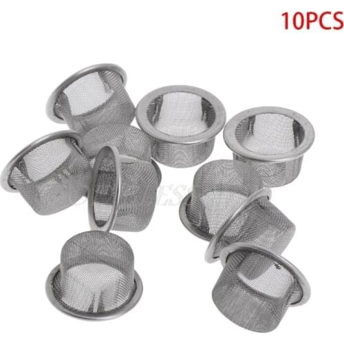 10Pcs Tobacco Smoking Pipe Metal Filter Screen Steel Mesh Concave Bowl Style Drop Shipping