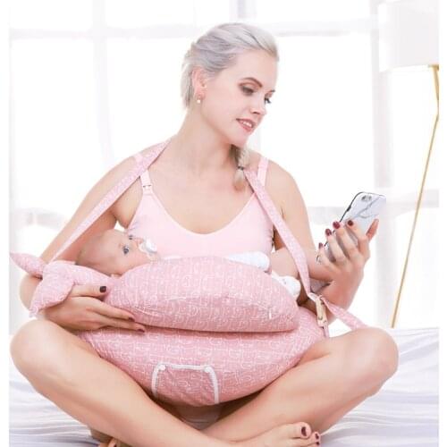 Baby Multifunction Nursing Pillow Maternity Breastfeeding Pillow Adjustable Pregnant Woman Waist Cushion Layered Washable Cover