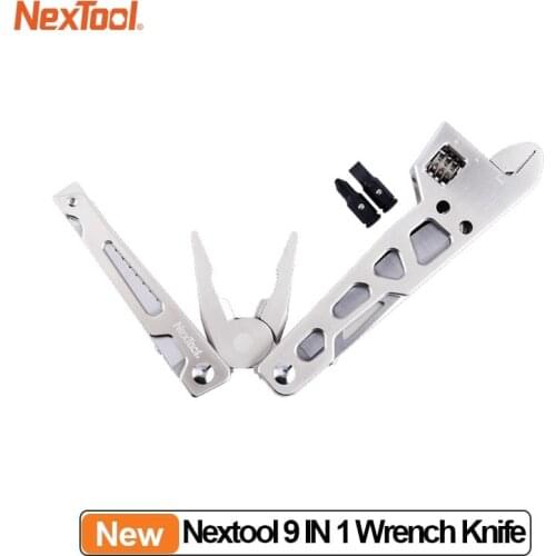 Nextool Knife 9 IN 1 Multi-Function Wrench Folding Knife Stainless Steel Knife Pliers Tools for Outdoor Camping Knife