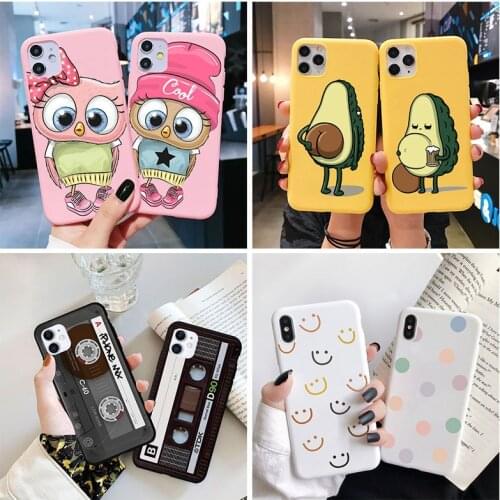 Soft TPU Case for Huawei P40 Lite E P30 Pro P20 Honor 10 9X 8X 9A 8A 10i 20i Mate 20 10 Lite Y9 Y7 Y6 Case Avocado Phone Cover