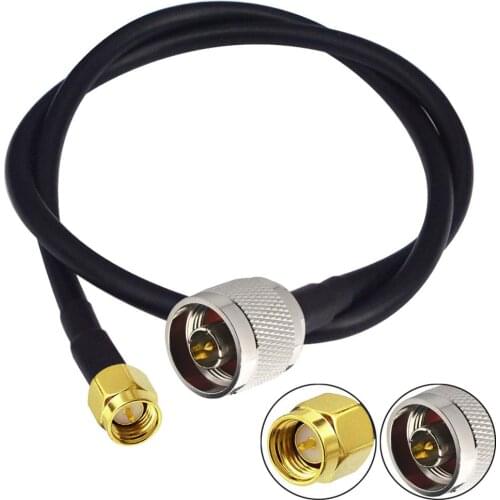 N Male to SMA Male RF Coax Connector Adapter Coaxial Extension Cable 19 inch 50CM