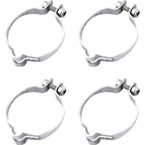 Pack of 4pcs Iron Clamp-On Vintage Bike Frame Mount Gear Brake Cable Stop Backstop 28.6mm for Brake Cable Housing