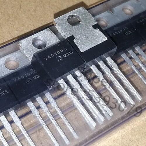 100% nuevo 10 pcs/lote V40100C V40120C V30120C V30100C TO-220 V30100C-E3/4W V40100C-E3/4W transistor de diodo original