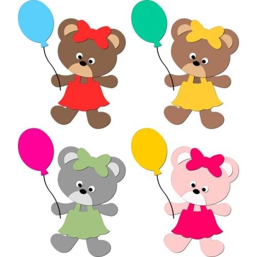 New Bear Wooden Die Scrapbooking C2757 Cutting Dies Multiple Sizes Compatible with most die cutting machines