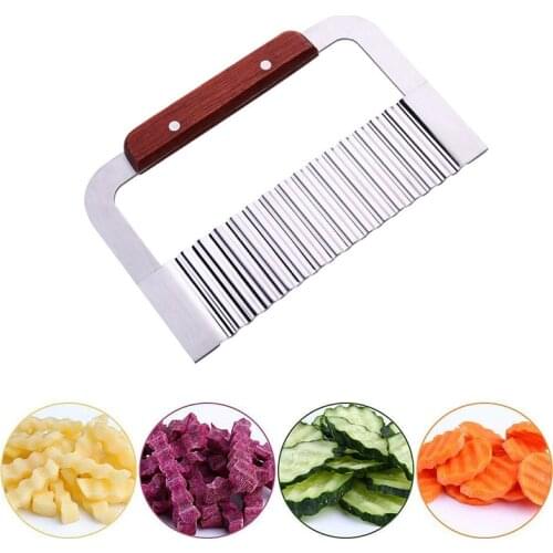 New Stainless Steel Potato Slicer Knife French Fries Potato Cutter Cooking Vegetable Tools Kitchen Gadgets
