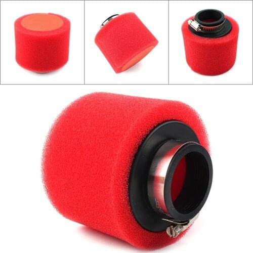 Straight Red Foam 40mm Motorcycle Air Filter for CRF50 XR50 Motorcycle ATV Motorbike Dirt Bike Universal