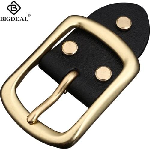 Retail Fashion Men Solid brass belt buckle With Metal Cowboy Belt Head Jeans Accessories Cosplay For 4cm Wide belt
