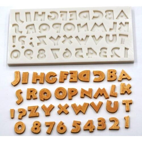 26 English Letters DIY Baking Tools Fondant Cake Decorating Silicone Mold Candy Chocolate Handmade Soap Molds