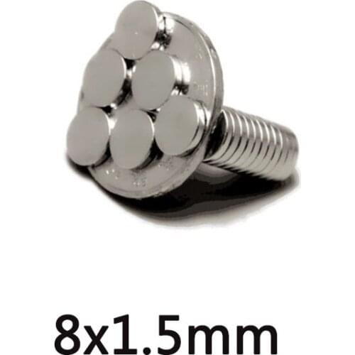 50/100/150 PCS 8x1.5 mm circular Small Magnet 8mmx1.5mm N35 Neodymium Magnet Dia 8x1.5mm Permanent NdFeB Magnet 8*1.5 mm