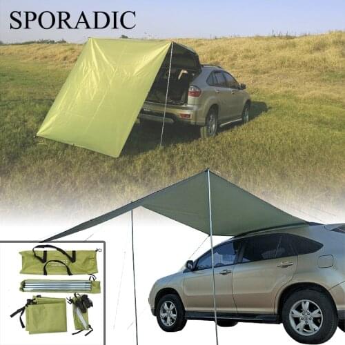 Car Travel Furniture Camping Tent Awning Folding Automobile Shelter Shade Side Outdoor Top Tent For Rest Camping Accessories