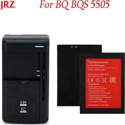 BQS-5505 Battery For BQ BQS 5505 BQS5505 Amsterdam Mobile Phone Accumulator 2500mAh+Universal Charger