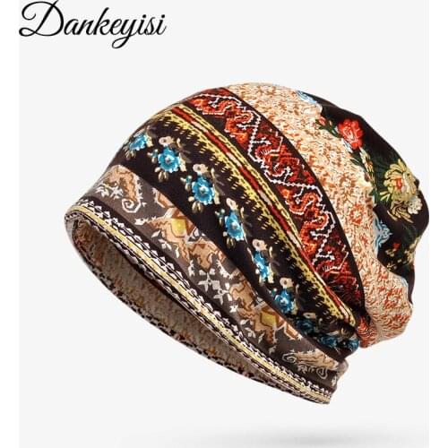 DANKEYISI Lady Hat Beanies For Women Hat Men Slouchy Beanie Cotton Knitted Cap Turban Hat Gorros Female Bone Male Breathable