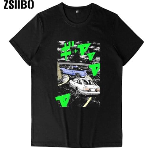 Initial Project D Mountain road Racing car Anime Fashion woman tshirts Japanese Outwear famale tshirt Streetwear Clothes O-Neck