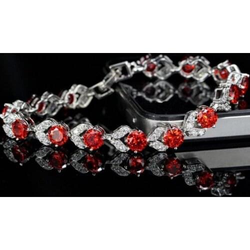 Exquisite Trendy Bracelet for Women Shiny Zircon Charm Chain Bracelet Party Jewelry